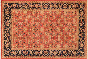 handmade Transitional Kafkaz Chobi Ziegler Red Blue Hand Knotted RECTANGLE 100% WOOL area rug 10 x 13